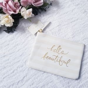 Fringe Studio "Hello Beautiful" Striped Pouch